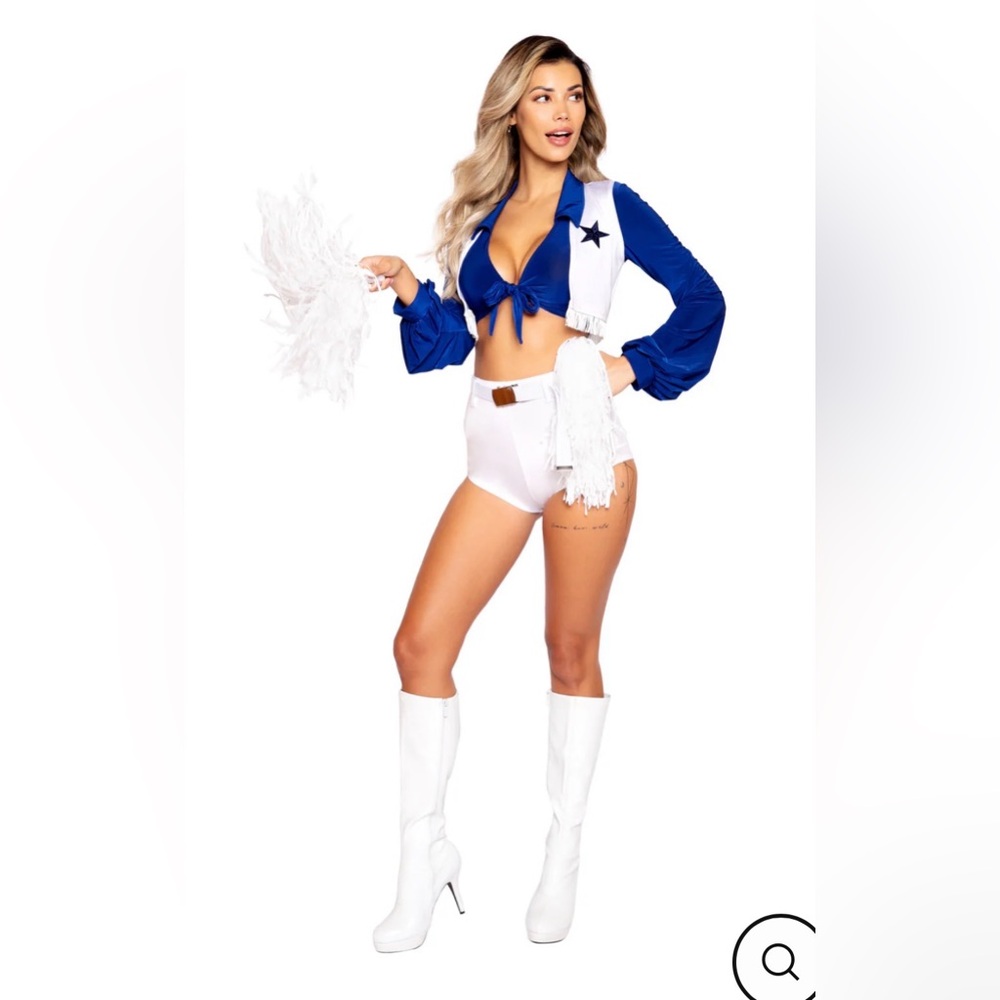 DALLAS COWBOY CHEERLEADER Costume-Size Small - Picture 2 of 5